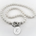 East Tennessee State University Pearl Necklace with Sterling Silver Charm
