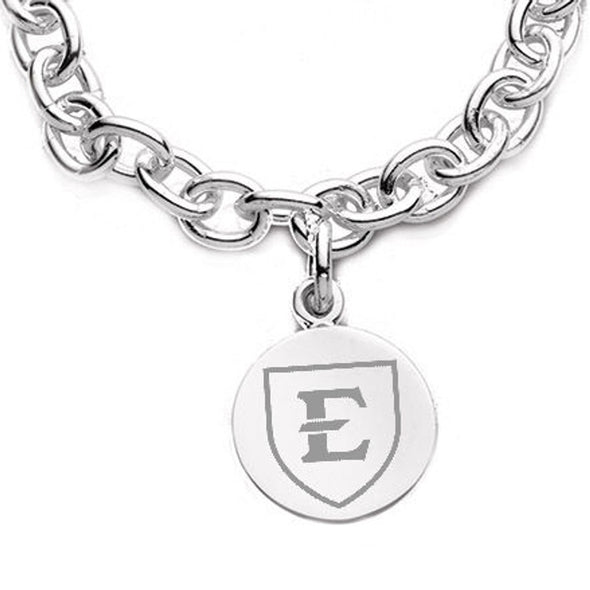 East Tennessee State University Sterling Silver Charm Bracelet Shot #2
