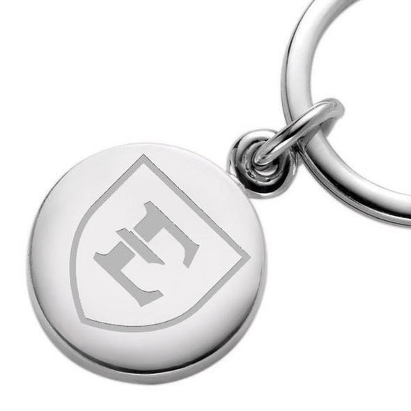 East Tennessee State University Sterling Silver Insignia Key Ring Shot #2