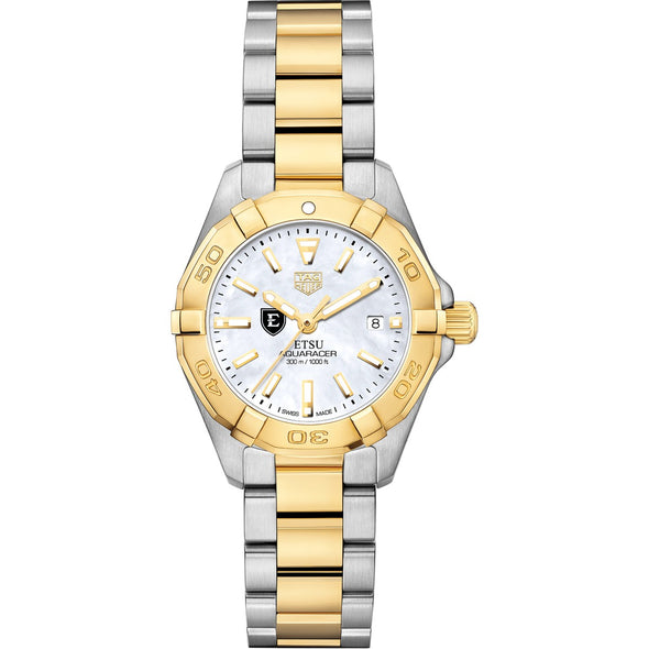 East Tennessee State University TAG Heuer Two-Tone Aquaracer for Women Shot #2