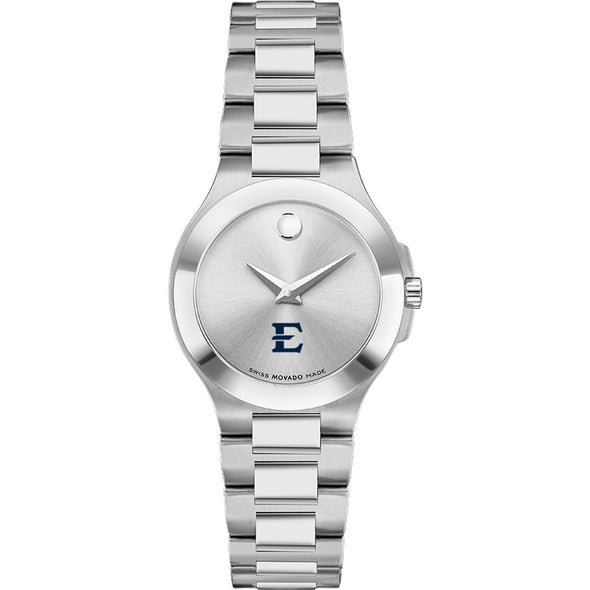 East Tennessee State Women&#39;s Movado Collection Stainless Steel Watch with Silver Dial Shot #2