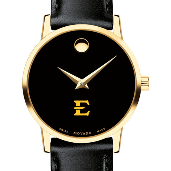 East Tennessee State Women&#39;s Movado Gold Museum Classic Leather Shot #1