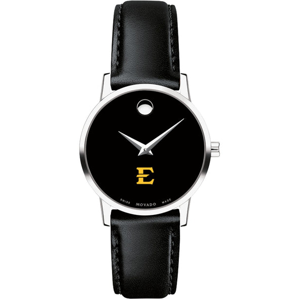 East Tennessee State Women's Movado Museum with Leather Strap Shot #2