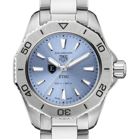 East Tennessee State Women&#39;s TAG Heuer Steel Aquaracer with Blue Sunray Dial Shot #1