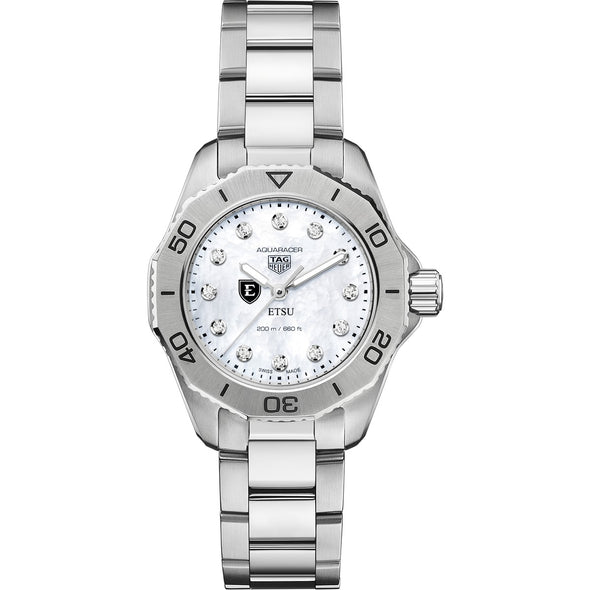 East Tennessee State Women&#39;s TAG Heuer Steel Aquaracer with Diamond Dial Shot #2
