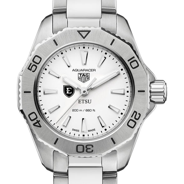 East Tennessee State Women&#39;s TAG Heuer Steel Aquaracer with Silver Dial Shot #1