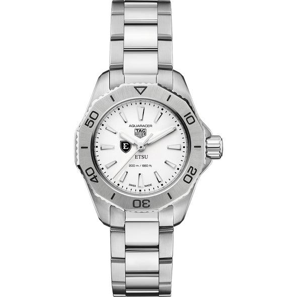 East Tennessee State Women&#39;s TAG Heuer Steel Aquaracer with Silver Dial Shot #2