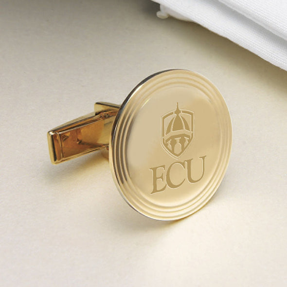ECU 18K Gold Cufflinks Shot #2
