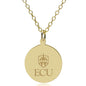 ECU 18K Gold Pendant & Chain Shot #1
