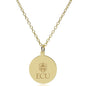 ECU 18K Gold Pendant & Chain Shot #2
