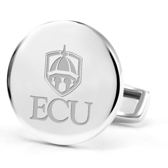 ECU Cufflinks in Sterling Silver Shot #2