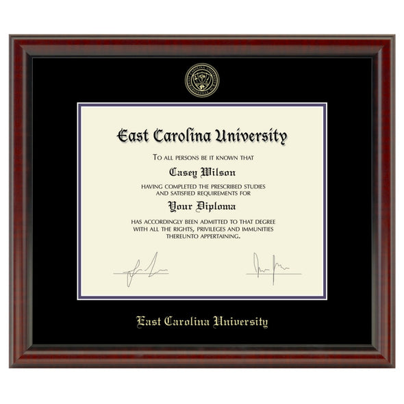 ECU Diploma Frame, the Fidelitas Shot #1