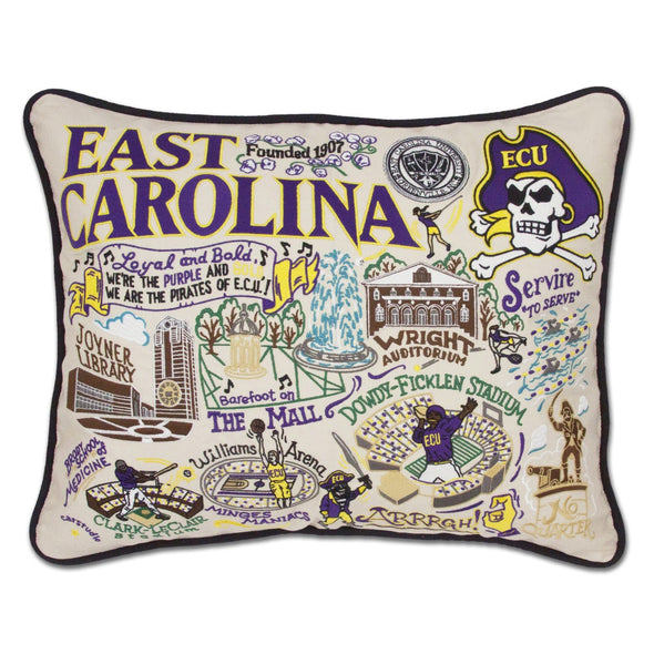 ECU Embroidered Pillow Shot #1