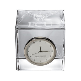 ECU Glass Desk Clock by Simon Pearce Shot #1