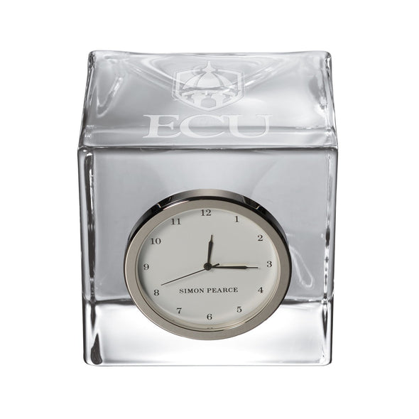 ECU Glass Desk Clock by Simon Pearce Shot #1