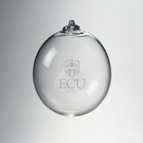 ECU Glass Ornament by Simon Pearce Shot #1