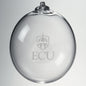 ECU Glass Ornament by Simon Pearce Shot #2