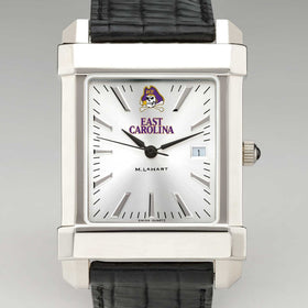 ECU Men's Collegiate Watch with Leather Strap Shot #1