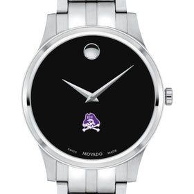 ECU Men's Movado Collection Stainless Steel Watch with Black Dial Shot #1