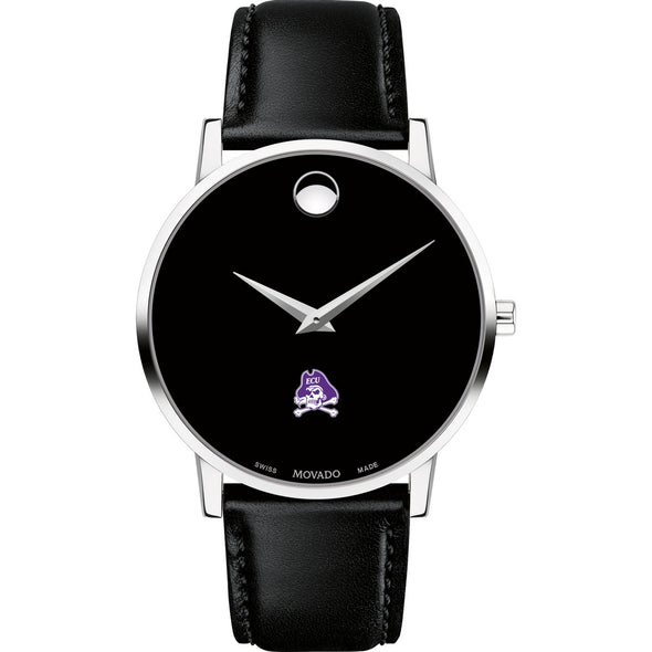 ECU Men&#39;s Movado Museum with Leather Strap Shot #2
