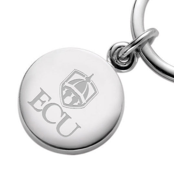 ECU Sterling Silver Insignia Key Ring Shot #2