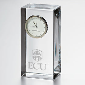 ECU Tall Glass Desk Clock by Simon Pearce Shot #1