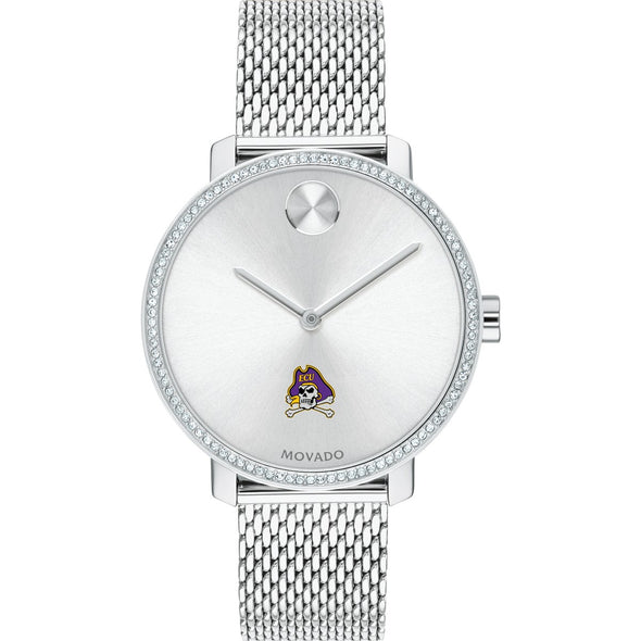 ECU Women's Movado Bold with Crystal Bezel & Mesh Bracelet Shot #2