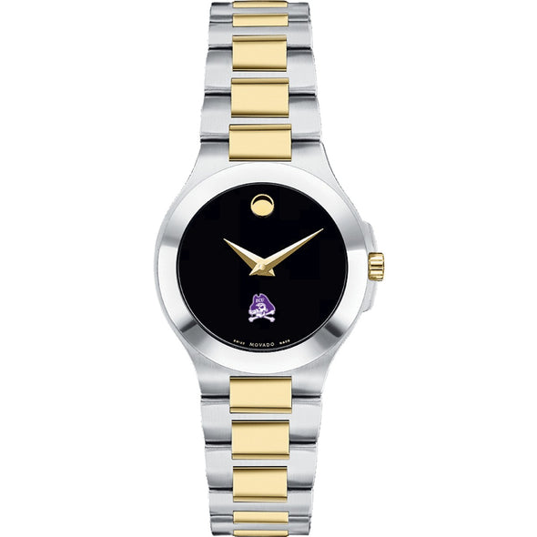 ECU Women&#39;s Movado Collection Two-Tone Watch with Black Dial Shot #2