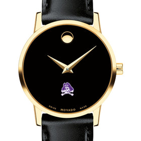 ECU Women's Movado Gold Museum Classic Leather Shot #1