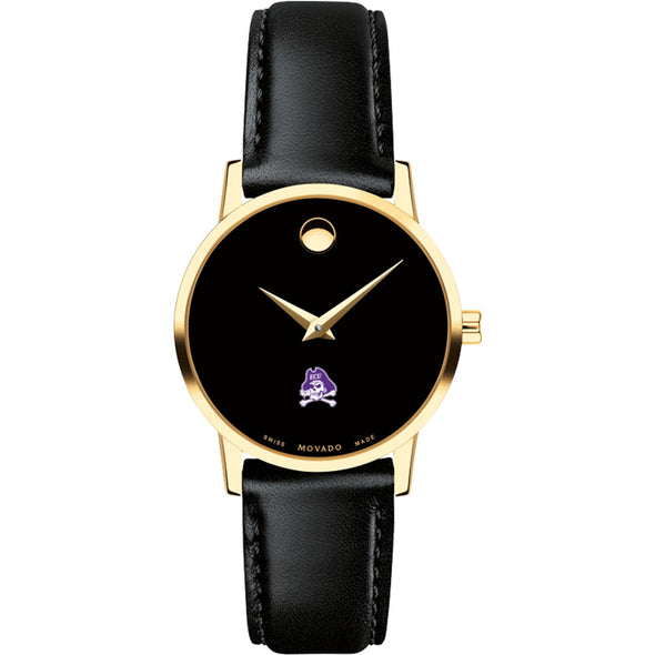 ECU Women's Movado Gold Museum Classic Leather Shot #2