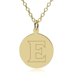 Elon 18K Gold Pendant & Chain Shot #1
