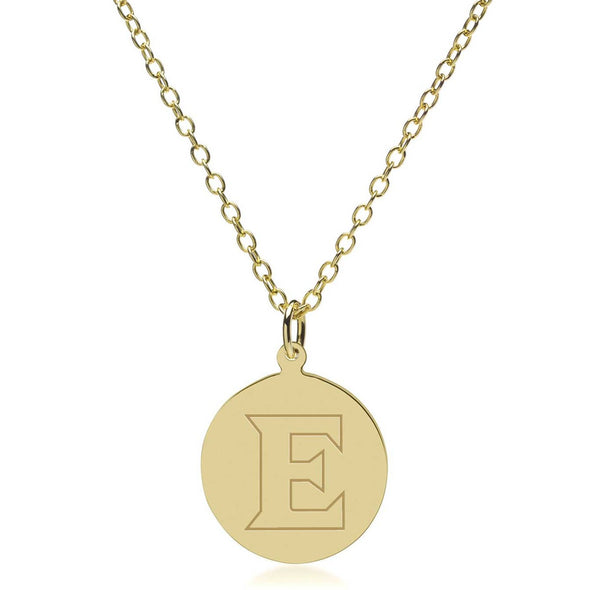 Elon 18K Gold Pendant & Chain Shot #2