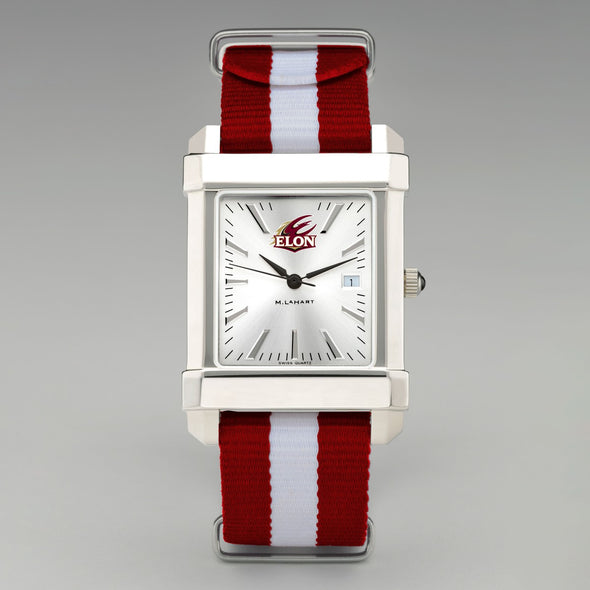 Elon Collegiate Watch with RAF Nylon Strap for Men Shot #2