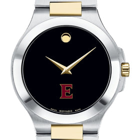 Elon Men&#39;s Movado Collection Two-Tone Watch with Black Dial Shot #1