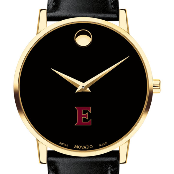 Elon Men's Movado Gold Museum Classic Leather Shot #1