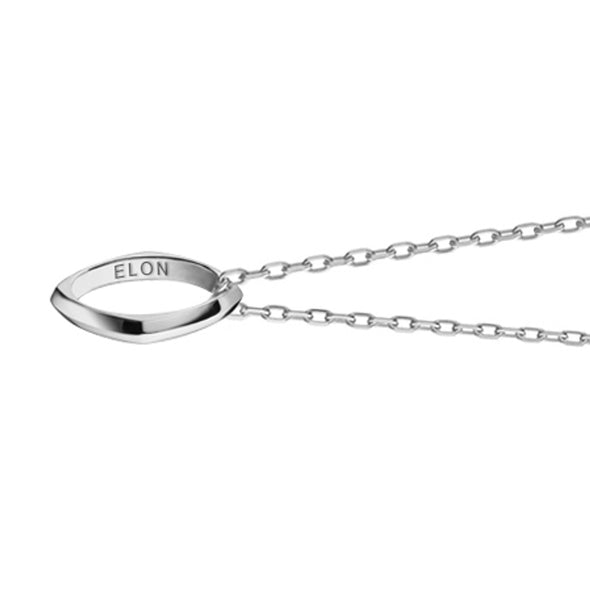 Elon Monica Rich Kosann Poesy Ring Necklace in Silver Shot #3