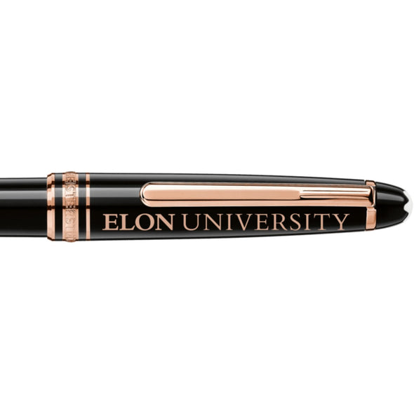 Elon Montblanc Meisterstück Classique Ballpoint Pen in Red Gold Shot #2