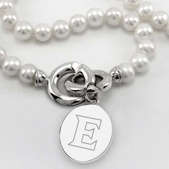 Elon Pearl Necklace with Sterling Silver Charm Shot #2
