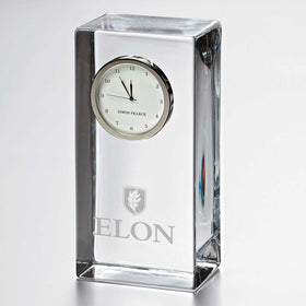 Elon Tall Glass Desk Clock by Simon Pearce Shot #1