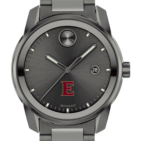 Elon University Men's Movado BOLD Gunmetal Grey with Date Window Shot #1