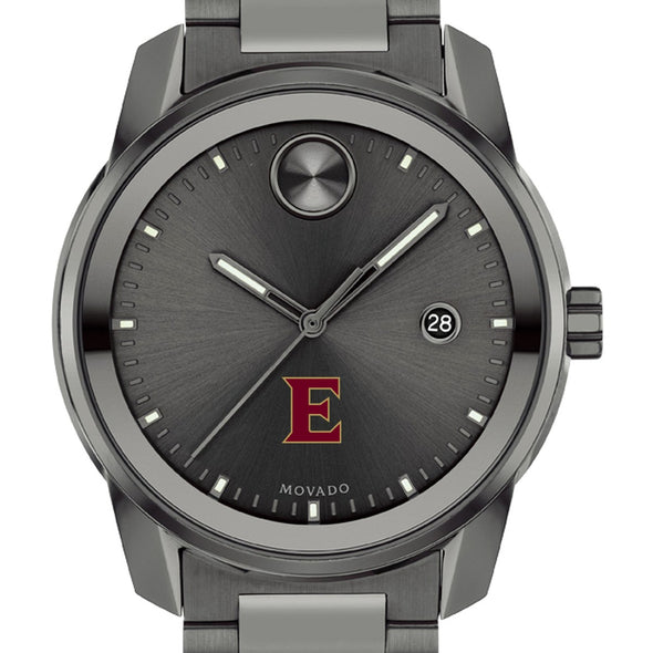 Elon University Men's Movado BOLD Gunmetal Grey with Date Window Shot #1