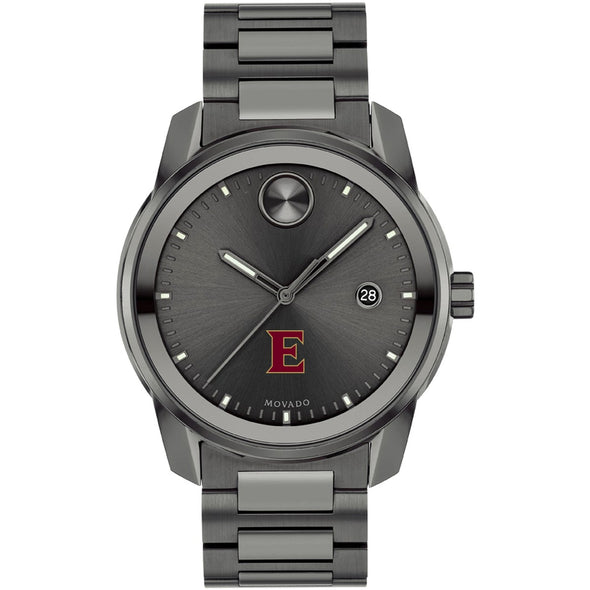 Elon University Men's Movado BOLD Gunmetal Grey with Date Window Shot #2