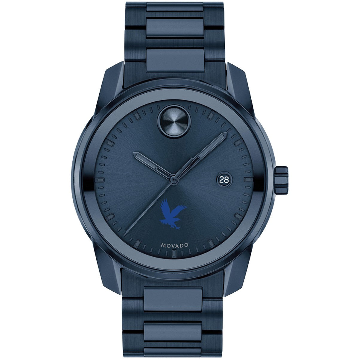 Blue Phone Embry Riddle Embry-Riddle Men's Movado BOLD Blue Ion with Date Window | M.LaHart & Co.
