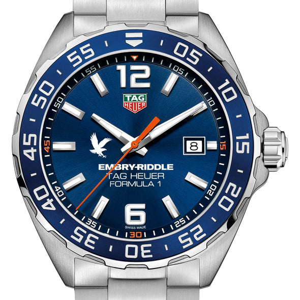 Embry-Riddle Men's TAG Heuer Formula 1 with Blue Dial & Bezel Shot #1