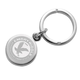 Embry-Riddle Sterling Silver Insignia Key Ring Shot #1