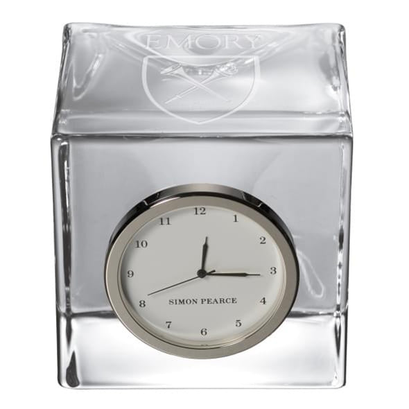 Emory Glass Desk Clock by Simon Pearce Shot #2
