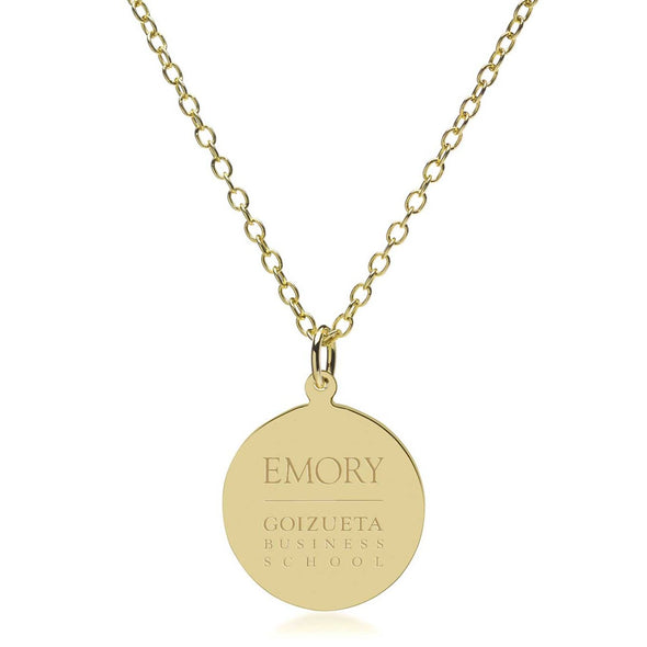 Emory Goizueta 14K Gold Pendant & Chain Shot #2