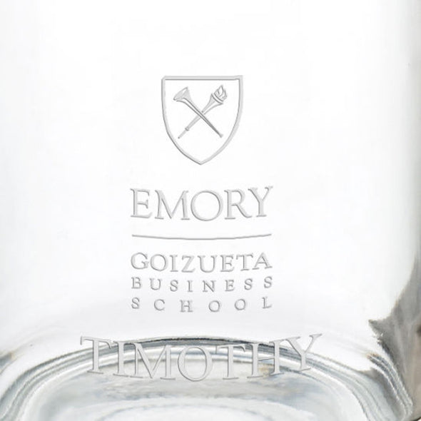Emory Goizueta Business School 13 oz Glass Coffee Mug Shot #3