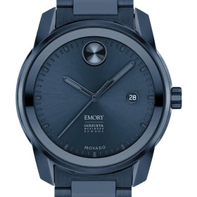 Emory Goizueta Business School Men's Movado BOLD Blue Ion with Date Window Shot #1
