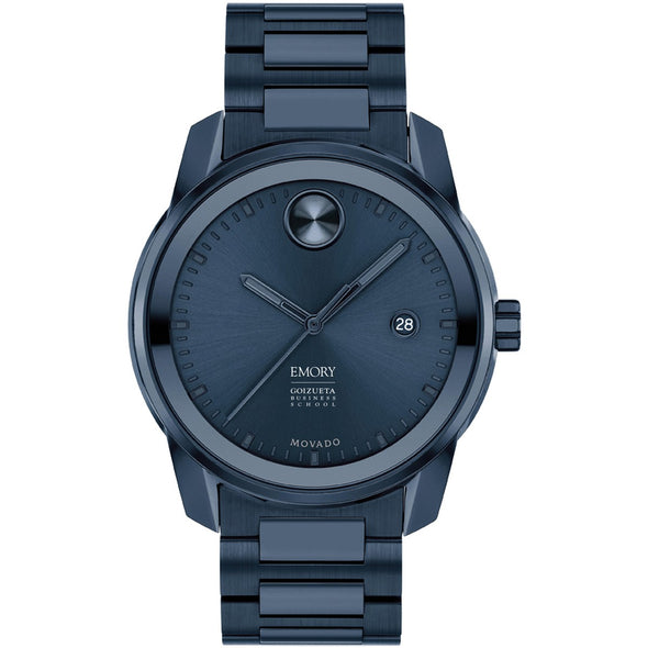 Emory Goizueta Business School Men's Movado BOLD Blue Ion with Date Window Shot #2